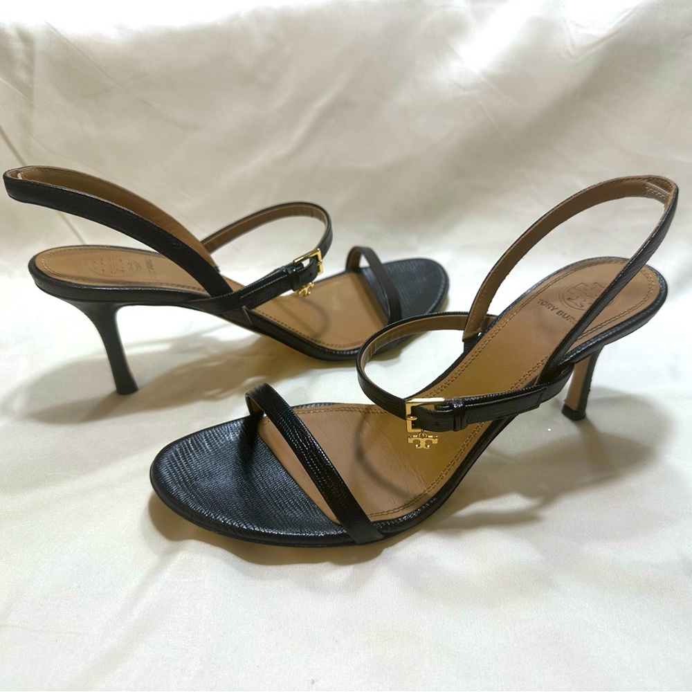 Tory Burch Black Strappy Sandals